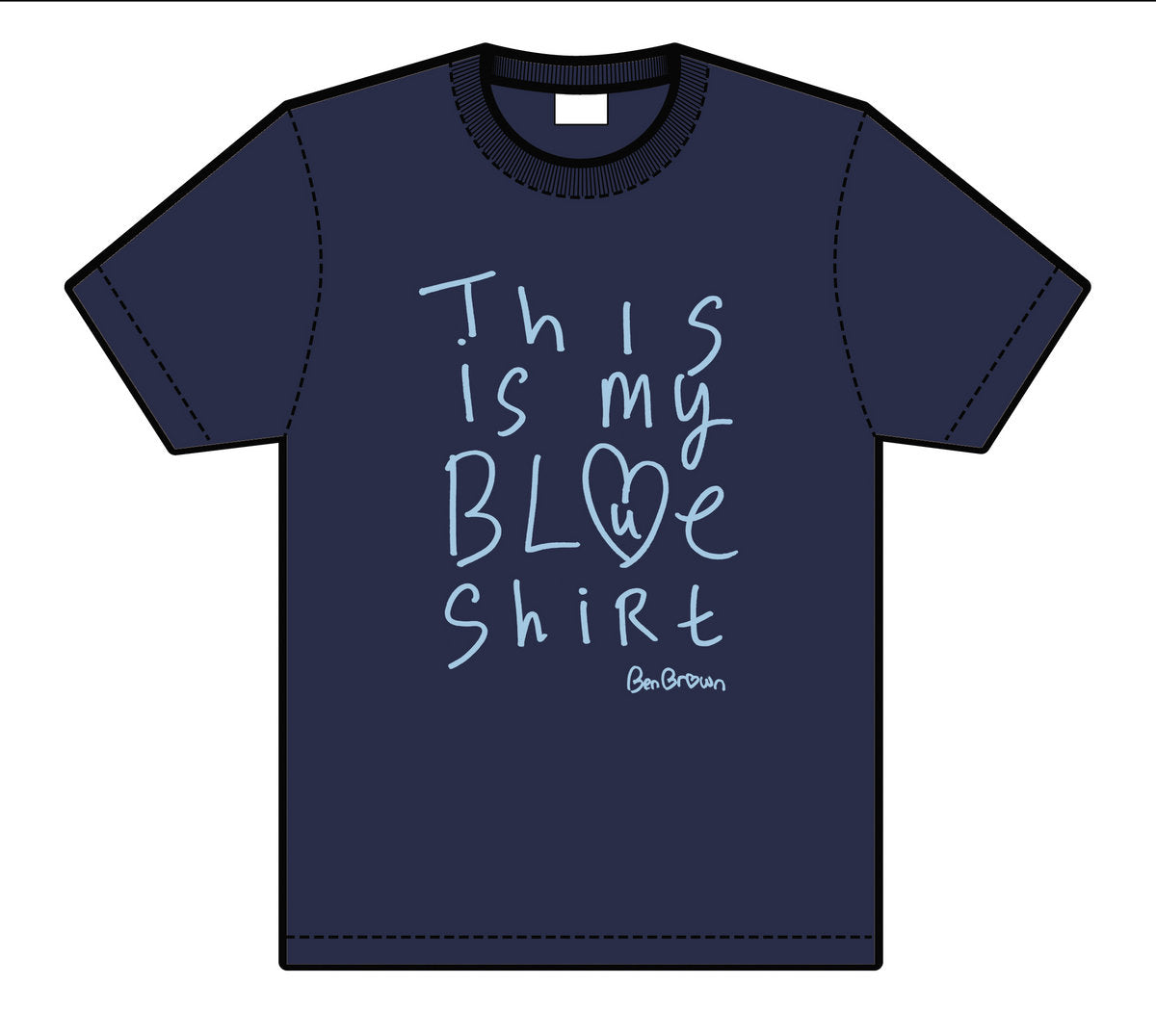 "This is my Blue shirt" T-shirt (Organic Cotton)